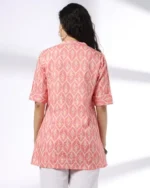 Women Geometric Print A-Line Kurti - Image 3