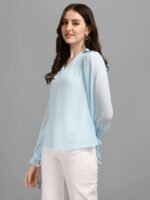 Baby Blue Women's Tops - Image 3